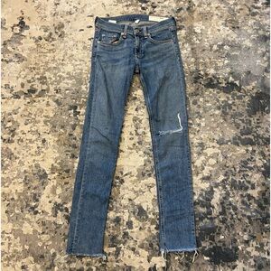 Rag & Bone Skinny Blue Jeans